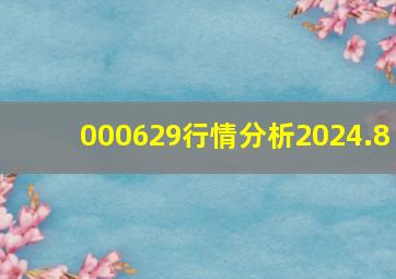 000629行情分析2024.8