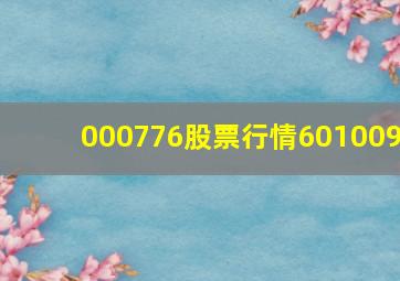 000776股票行情601009