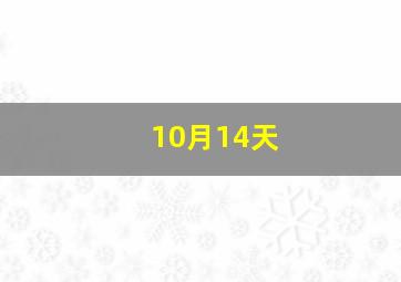 10月14天