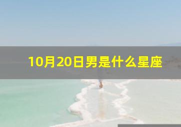 10月20日男是什么星座