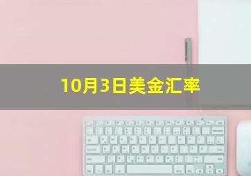 10月3日美金汇率