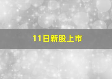 11日新股上市