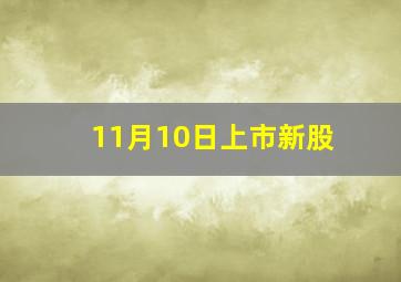 11月10日上市新股