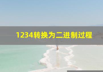 1234转换为二进制过程