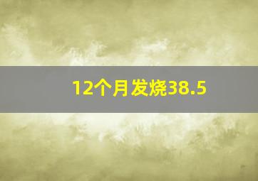 12个月发烧38.5