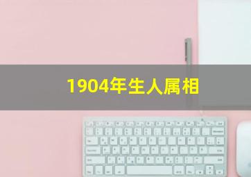 1904年生人属相