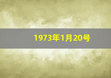 1973年1月20号