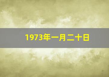 1973年一月二十日