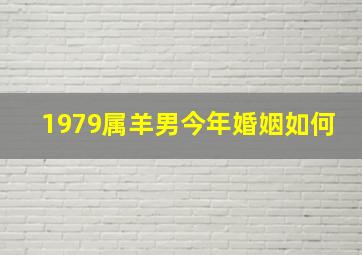 1979属羊男今年婚姻如何