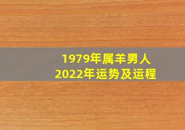 1979年属羊男人2022年运势及运程