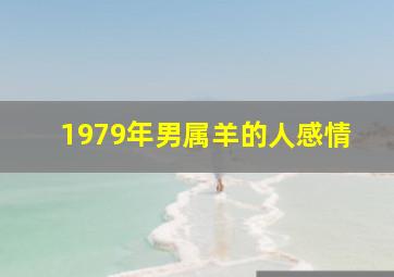 1979年男属羊的人感情