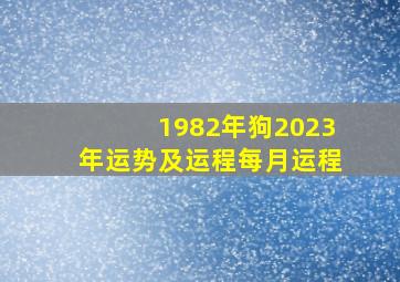 1982年狗2023年运势及运程每月运程