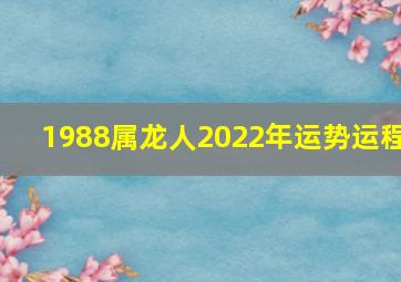 1988属龙人2022年运势运程