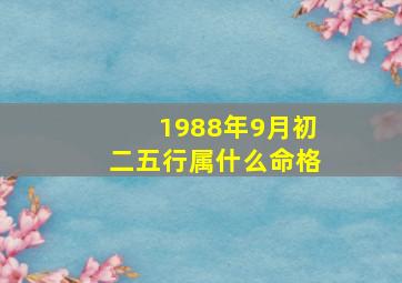 1988年9月初二五行属什么命格