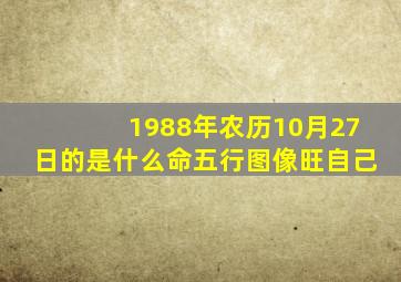 1988年农历10月27日的是什么命五行图像旺自己