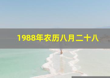 1988年农历八月二十八