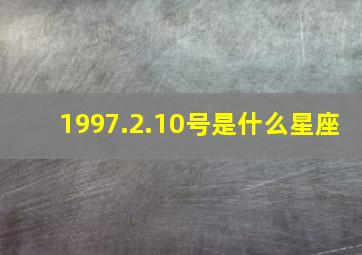 1997.2.10号是什么星座