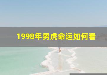 1998年男虎命运如何看