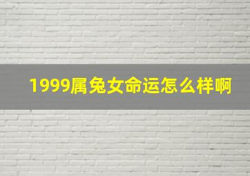 1999属兔女命运怎么样啊