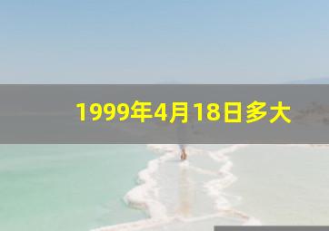 1999年4月18日多大