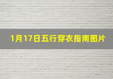 1月17日五行穿衣指南图片