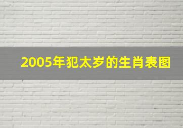 2005年犯太岁的生肖表图