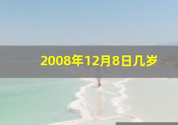 2008年12月8日几岁