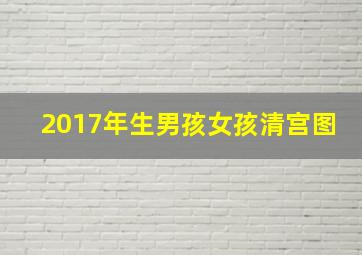 2017年生男孩女孩清宫图