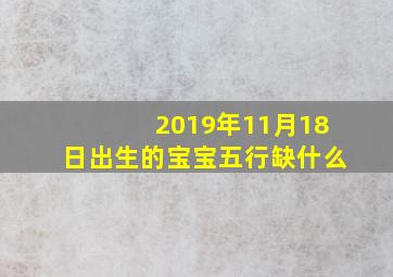 2019年11月18日出生的宝宝五行缺什么