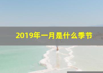 2019年一月是什么季节