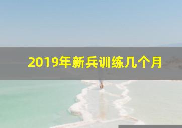 2019年新兵训练几个月