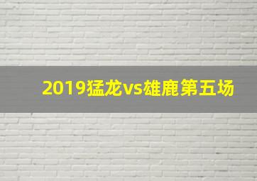 2019猛龙vs雄鹿第五场