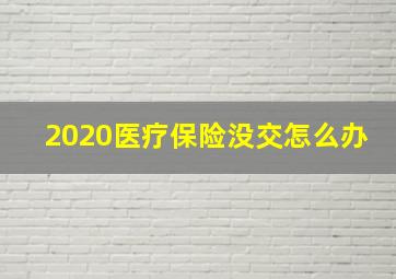 2020医疗保险没交怎么办