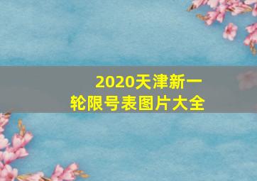 2020天津新一轮限号表图片大全