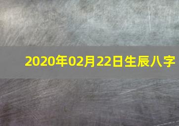 2020年02月22日生辰八字