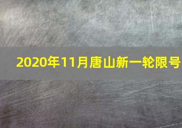 2020年11月唐山新一轮限号