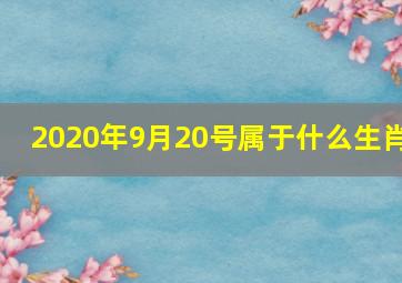 2020年9月20号属于什么生肖