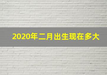 2020年二月出生现在多大