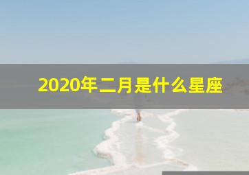 2020年二月是什么星座