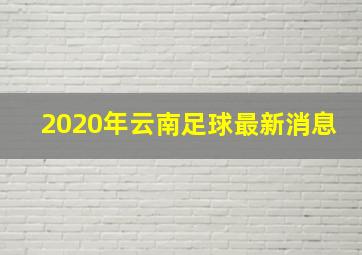 2020年云南足球最新消息