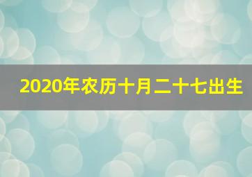 2020年农历十月二十七出生