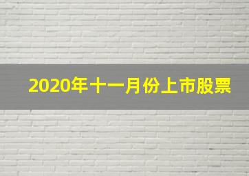 2020年十一月份上市股票