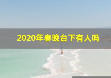 2020年春晚台下有人吗