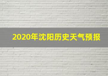 2020年沈阳历史天气预报