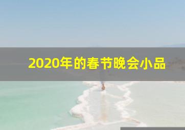 2020年的春节晚会小品