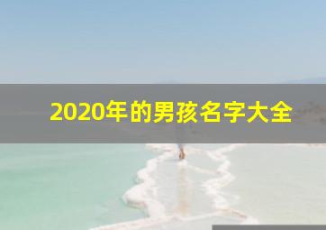 2020年的男孩名字大全