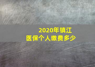 2020年镇江医保个人缴费多少