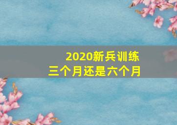 2020新兵训练三个月还是六个月