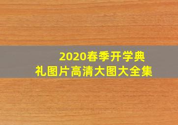 2020春季开学典礼图片高清大图大全集