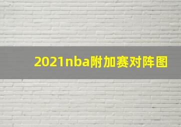 2021nba附加赛对阵图